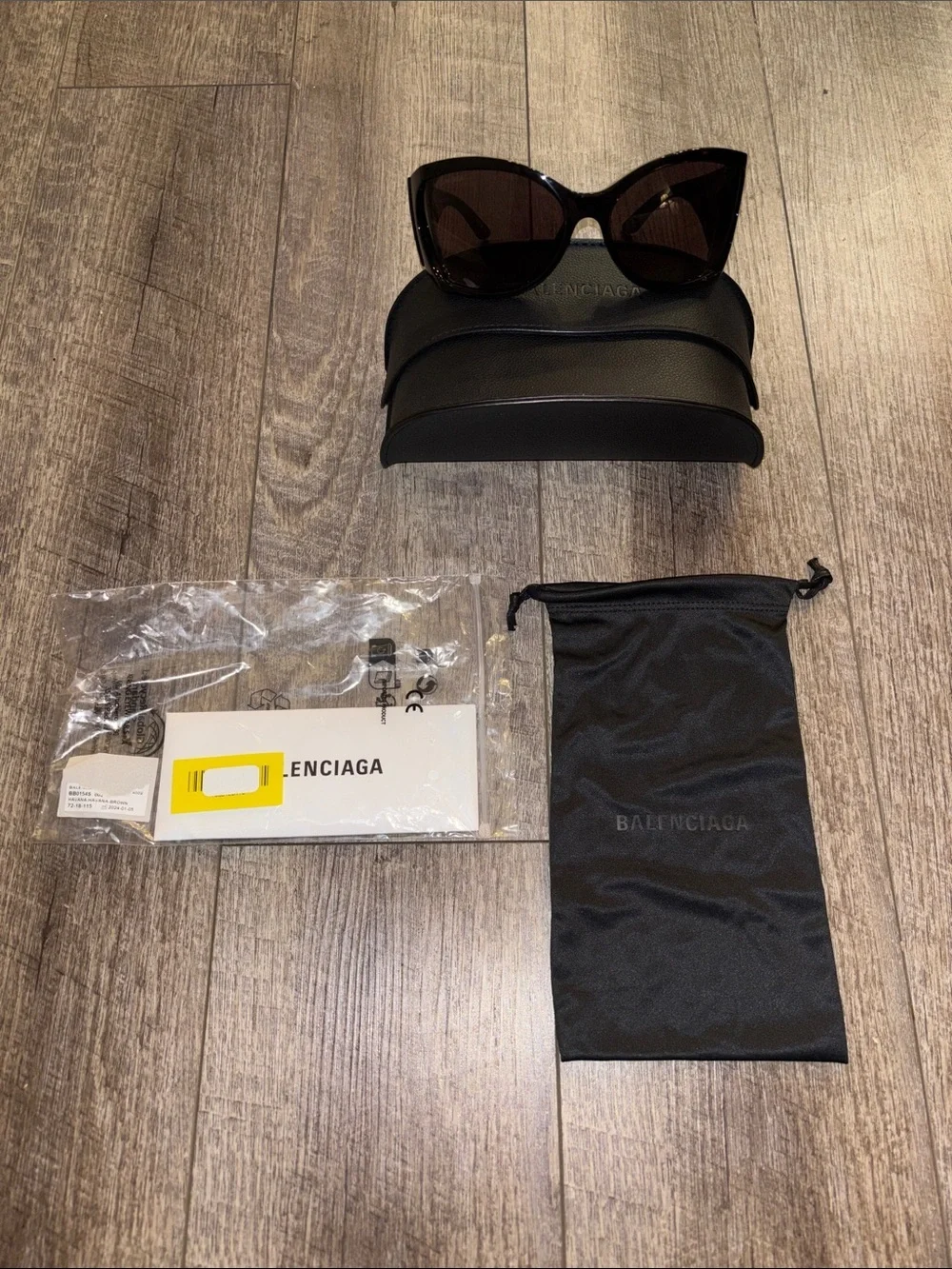 Balenciaga Butterfly Unisex Sunglasses NIB BB0154S